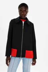 Veste gabardine femme Noir vue de détail 1