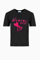 Rykielism T-shirt Black front view