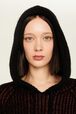 Hoodie lurex femme Raye noir/bronze vue de détail 1