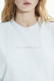Women Velvet Sweatshirt Baby blue details view 2