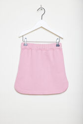 Jupe courte fille molleton motif bouche Rose vue de dos