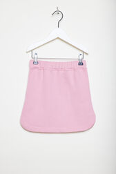 Lip Print Fleece Girl Short Skirt Pink back view