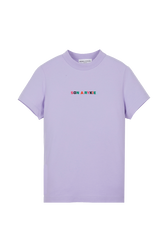 Women Signature Multicolor T-Shirt Lilac front view