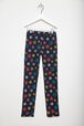 Girl Straight Denim Pants Black front view