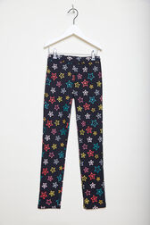 Girl Straight Denim Pants Black front view