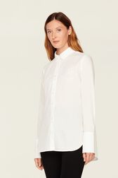 Chemise popeline femme Blanc vue de détail 3
