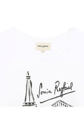 T-shirt with front print White details view 1