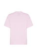 T-shirt col rond manches courtes en jersey de coton Doll pink vue de dos