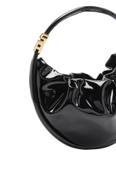 Domino Medium Vinyl Bag Black details view 2
