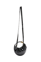 Domino Mini Vinyl Bag Black back view