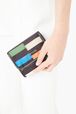 Striped Forever Nylon Makeup Pouch Multico front view