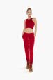Jogging velours femme Rouge vue de détail 1