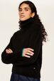 Col roulé mohair femme Noir vue de détail 3