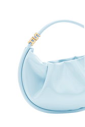 Domino medium vinyl bag Baby blue details view 2