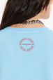 Short-sleeved crew-neck t-shirt in cotton jersey Sky details view 1