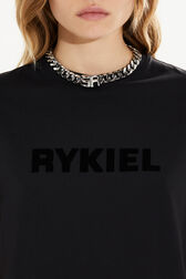 Short-Sleeved Crew Neck T-Shirt Black details view 1