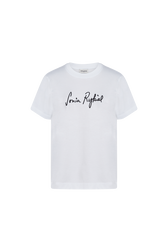 Short-sleeved T-shirt White front view