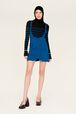 Women Sleeveless Milano Short Dress Prussian blue details view 1