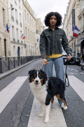 Girl Cropped Shirt - Bonton x Sonia Rykiel Khaki details view 7