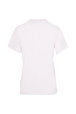 Women Rhinestone Print Cotton T-Shirt Baby pink back view