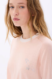 Pull manches courtes épingle Peach vue de détail 2