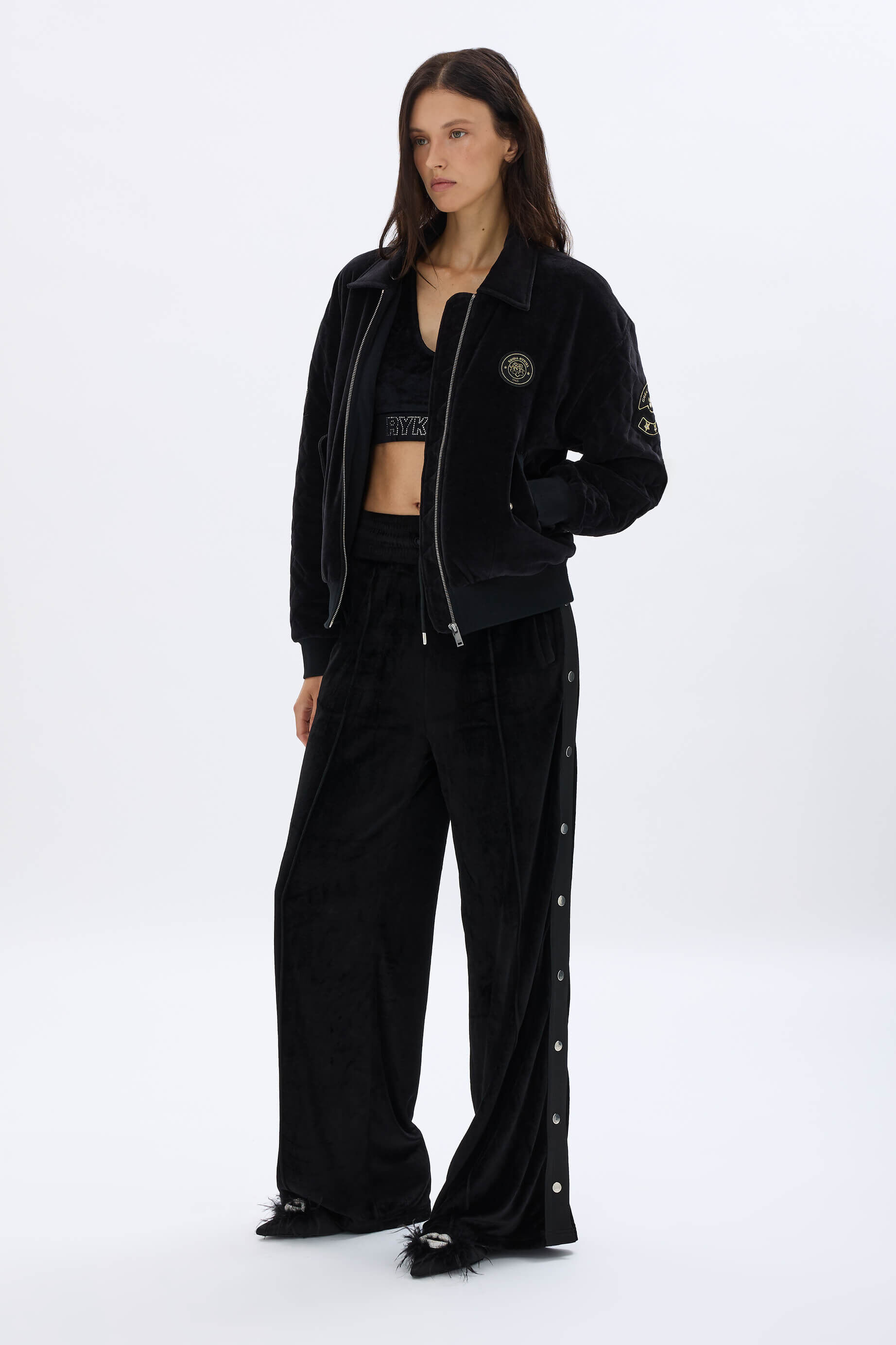 Quilted velvet bomber jacket| Sonia Rykiel