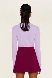 Women Milano Short Skirt Fuchsia back worn view