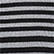 Striped long dress in wool and lurex Black/silver 
