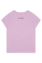 T-shirt fille jersey Lilas vue de dos