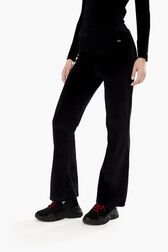 Pantalon flare velours rykiel Noir vue portée de face