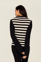 Women Jane Birkin Sweater Black/white details view 3