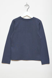 Rykiel Girl Long-Sleeved T-shirt Blue back view