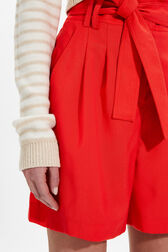 Women Wool Tailored Shorts Coral details view 2