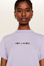 T-shirt multicolore signature femme Lilas vue de détail 3