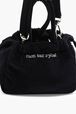 Sac velours mini femme Noir vue de détail 1