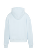 Sweat à capuche oversize multicolore signature femme Baby blue vue de dos