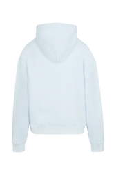 Women Signature Multicolor Oversized Hoodie Baby blue back view