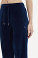 Velvet Jogging Trousers Blue duck details view 2