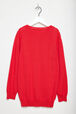 Girl Knit Cardigan Red back view