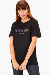 T-shirt rykiel Noir vue de détail 1