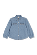 Chemise denim Bleu vue de face