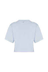 Short-sleeved jumper Sky back view
