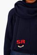 Echarpe SR Raye noir/bleu vue de détail 2