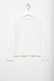 Sonia Rykiel Logo Girl Long Sleeves T-shirt Ecru back view
