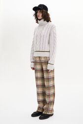 Long-Sleeved Turtleneck Jumper Lilac details view 1