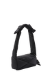 Sac baguette Demi-Pull  en nylon Noir vue de dos