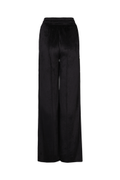 Pantalon large en velours Noir vue de dos