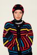Cardigan Big Poor Boy rayé femme Multico raye rf vue de détail 3