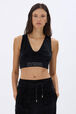 Velvet Brassiere Black details view 1