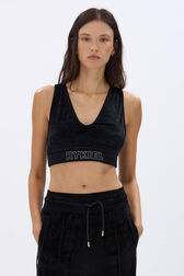 Velvet Brassiere Black details view 1